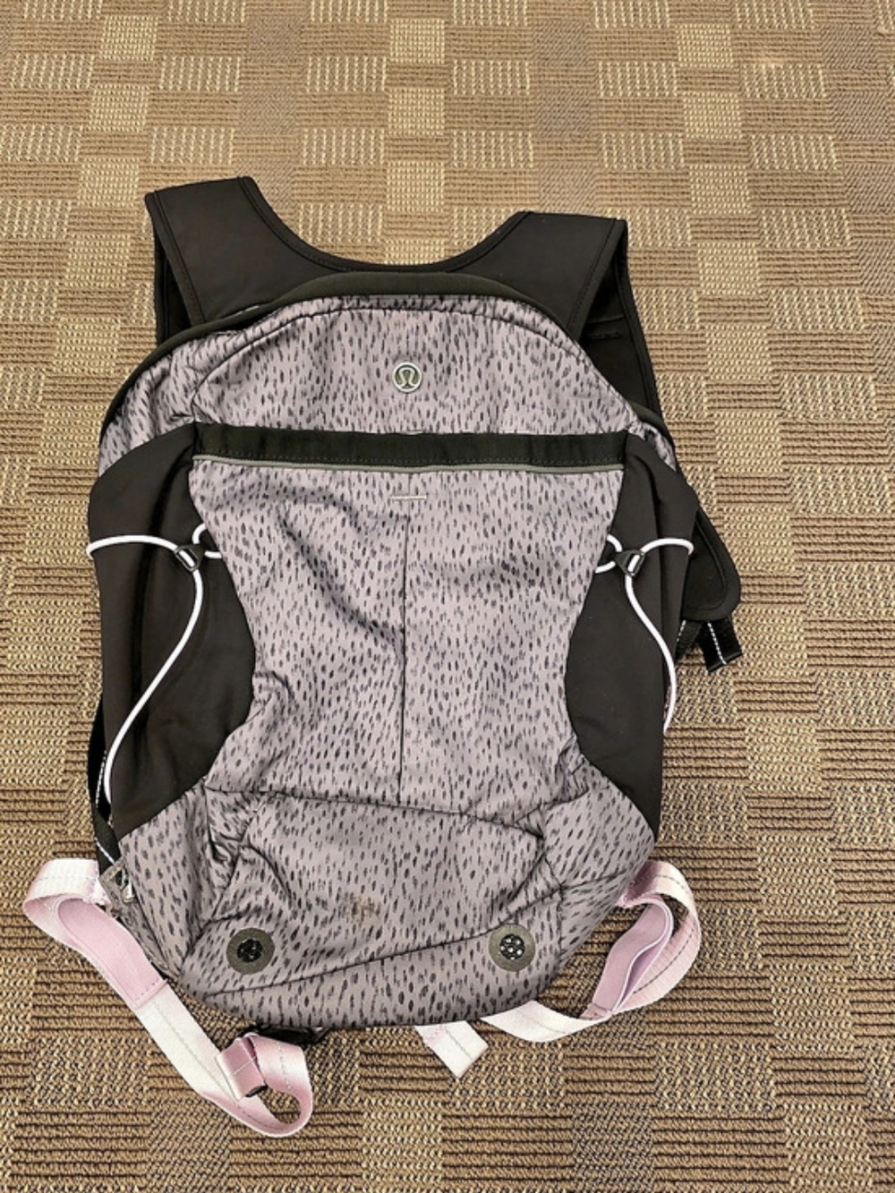 Lululemon Run All Day Backpack II *13L Pink & Black Backpack